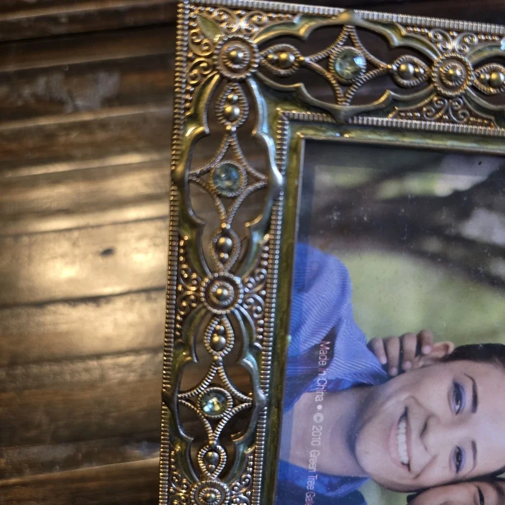 Vintage Y2k Filigree Trim‎ 6x4 Picture Frame With Black Felt Back